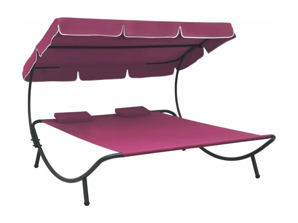 Sofá cama al aire libre con dosel y almohadas Luxmbls. IUQU79957