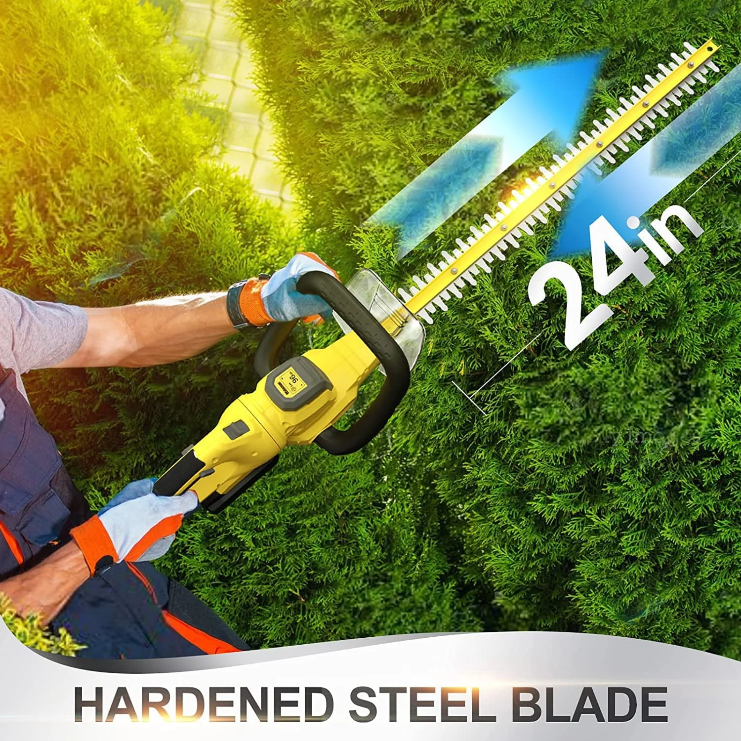 Walensee 20V MAX Cordless Hedge Trimmer, 2.0Ah Battery & Fast Charger Included - Image 2