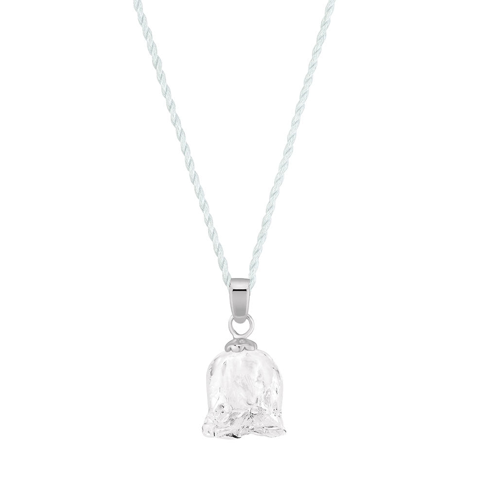 PENDENTIF MUGUET - CRISTAL INCOLORE, ARGENT