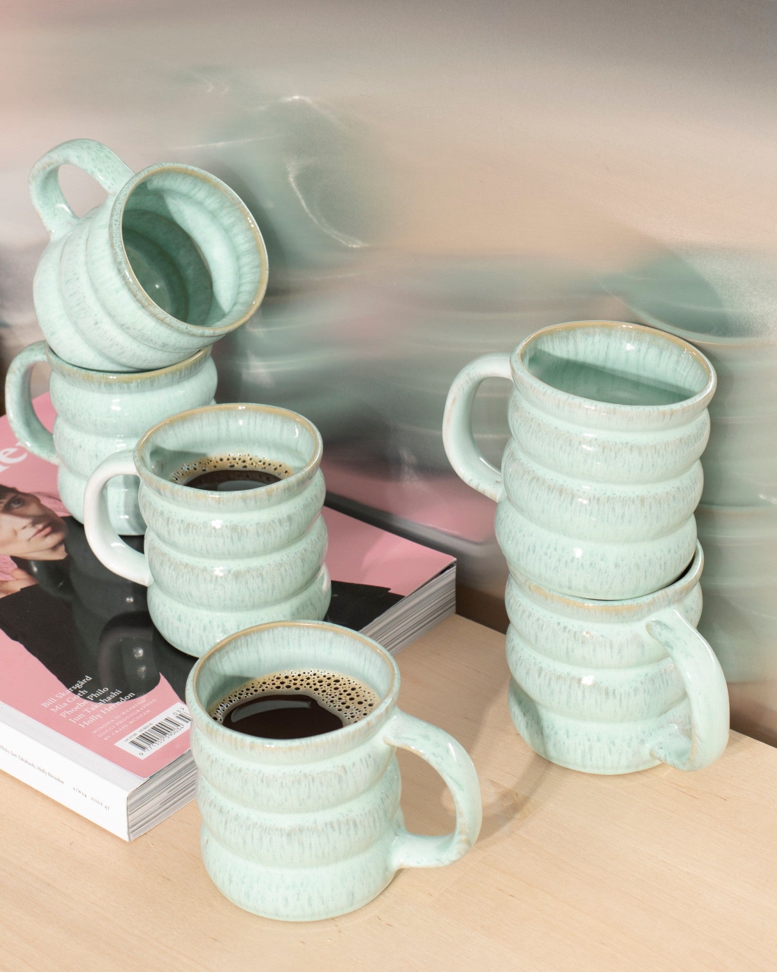 Ombra Tasse groß bubble mint 6er-Set