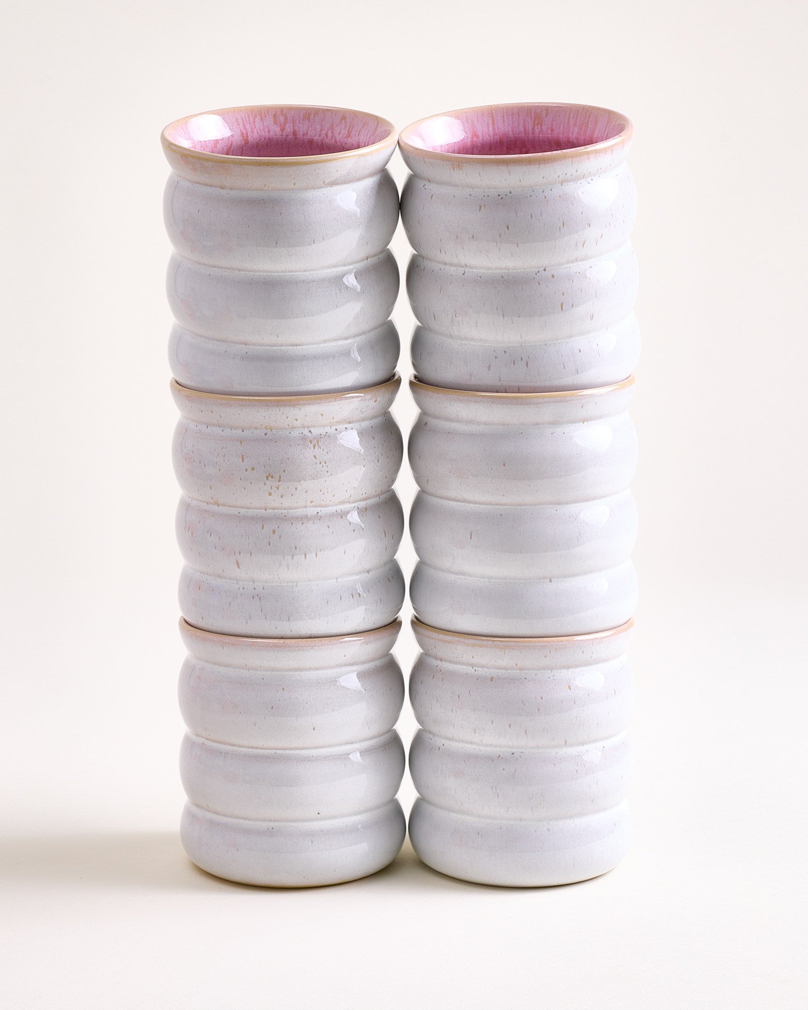 Areia Becher groß bubble rosé 6er-Set