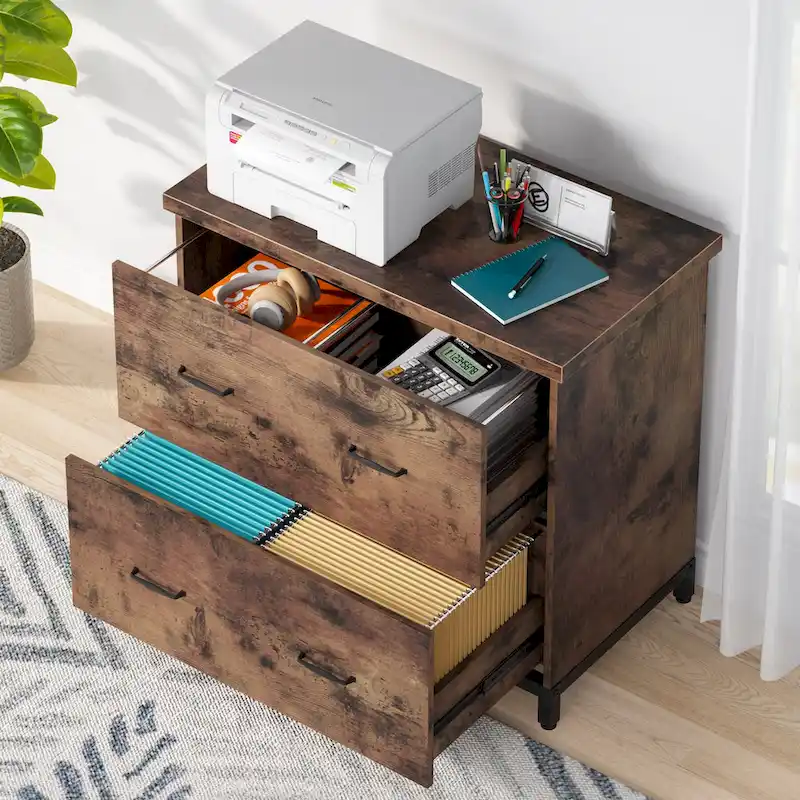 2-Drawer Lateral File Cabinet for Office Organization