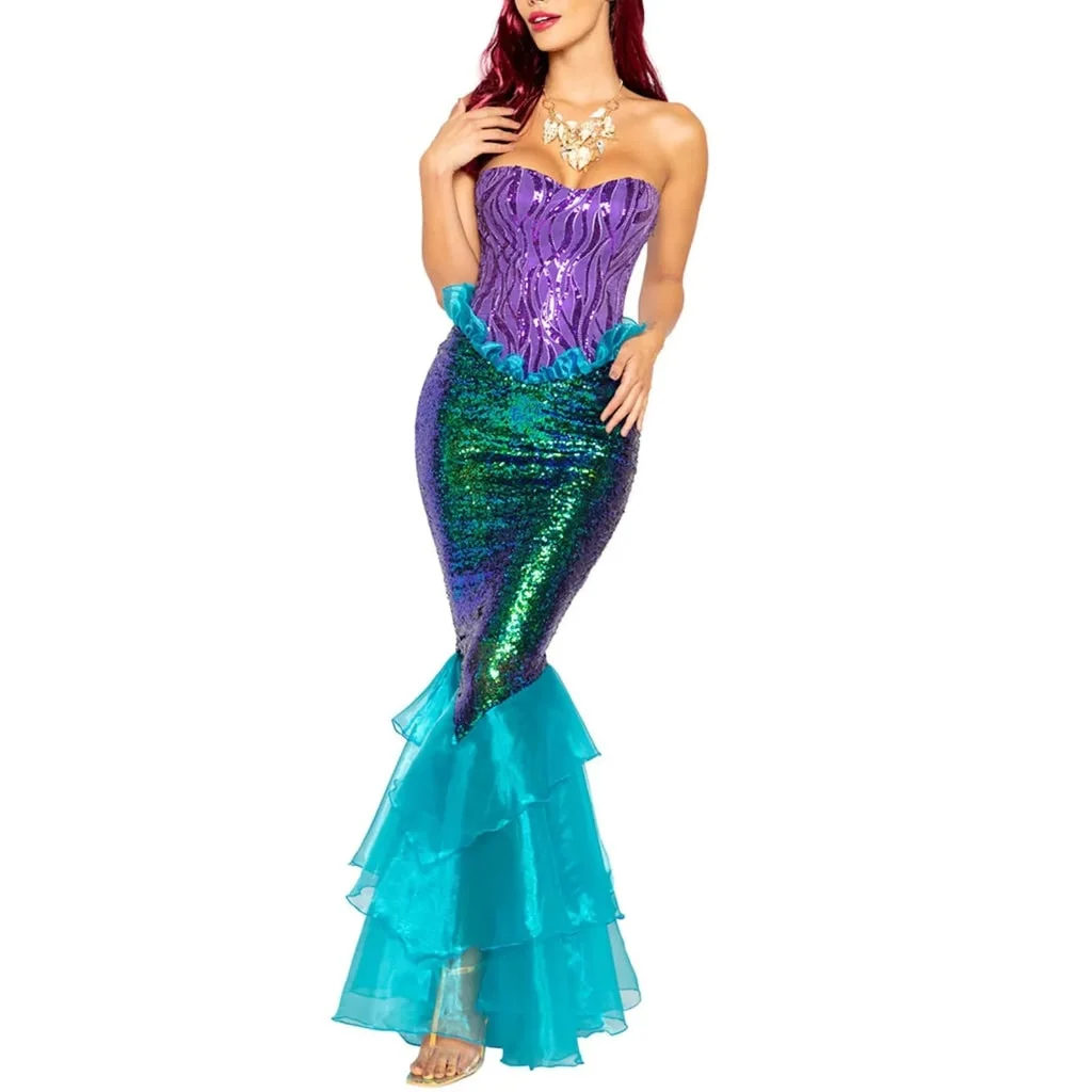 Halloween Costumes Womens Mermaid Dress Costume - Image 5 Halloween Costumes Womens Mermaid Dress Costume - Image 5