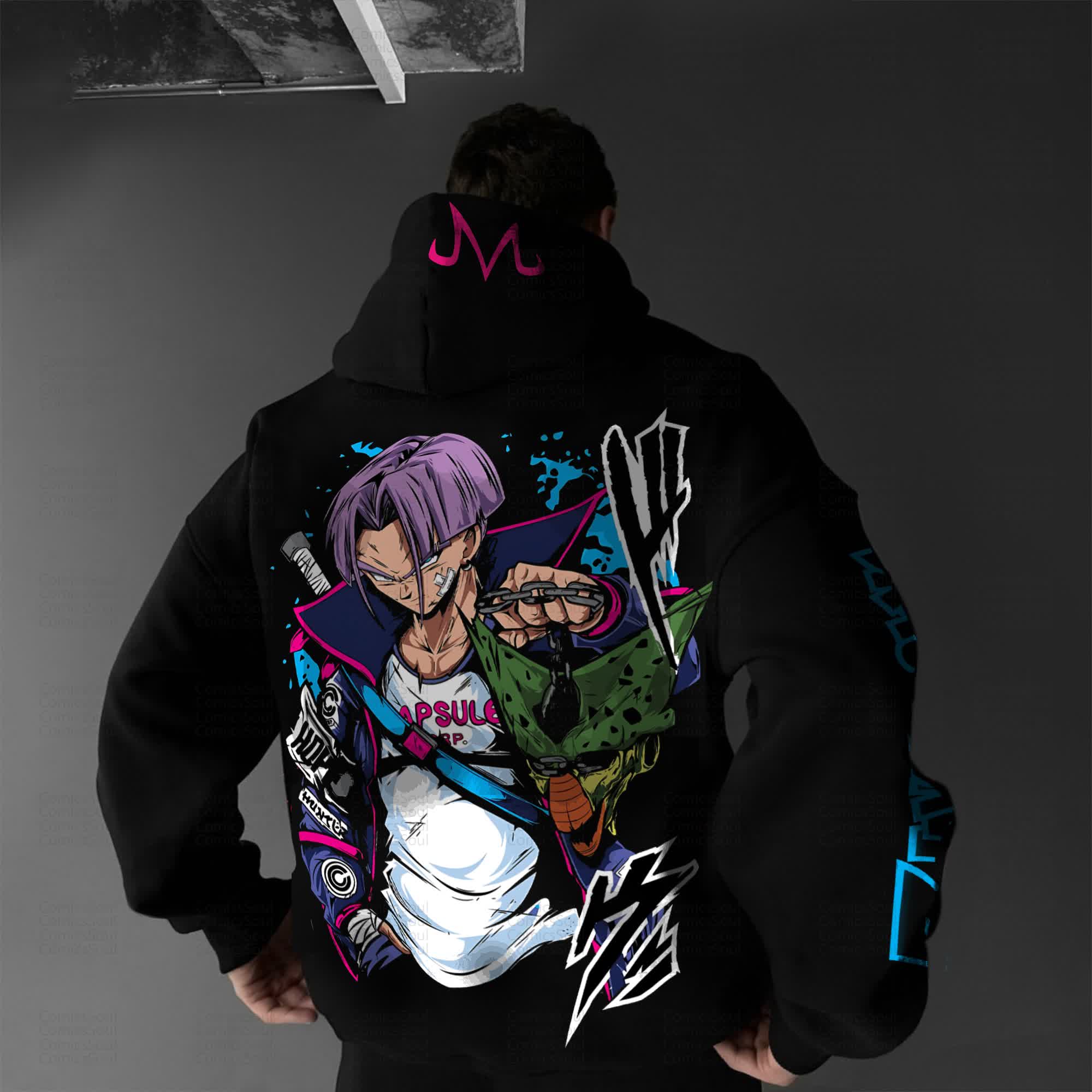 Unisex Anime Graphic Streetwear Vintage Hoodie丨Comicssoul
