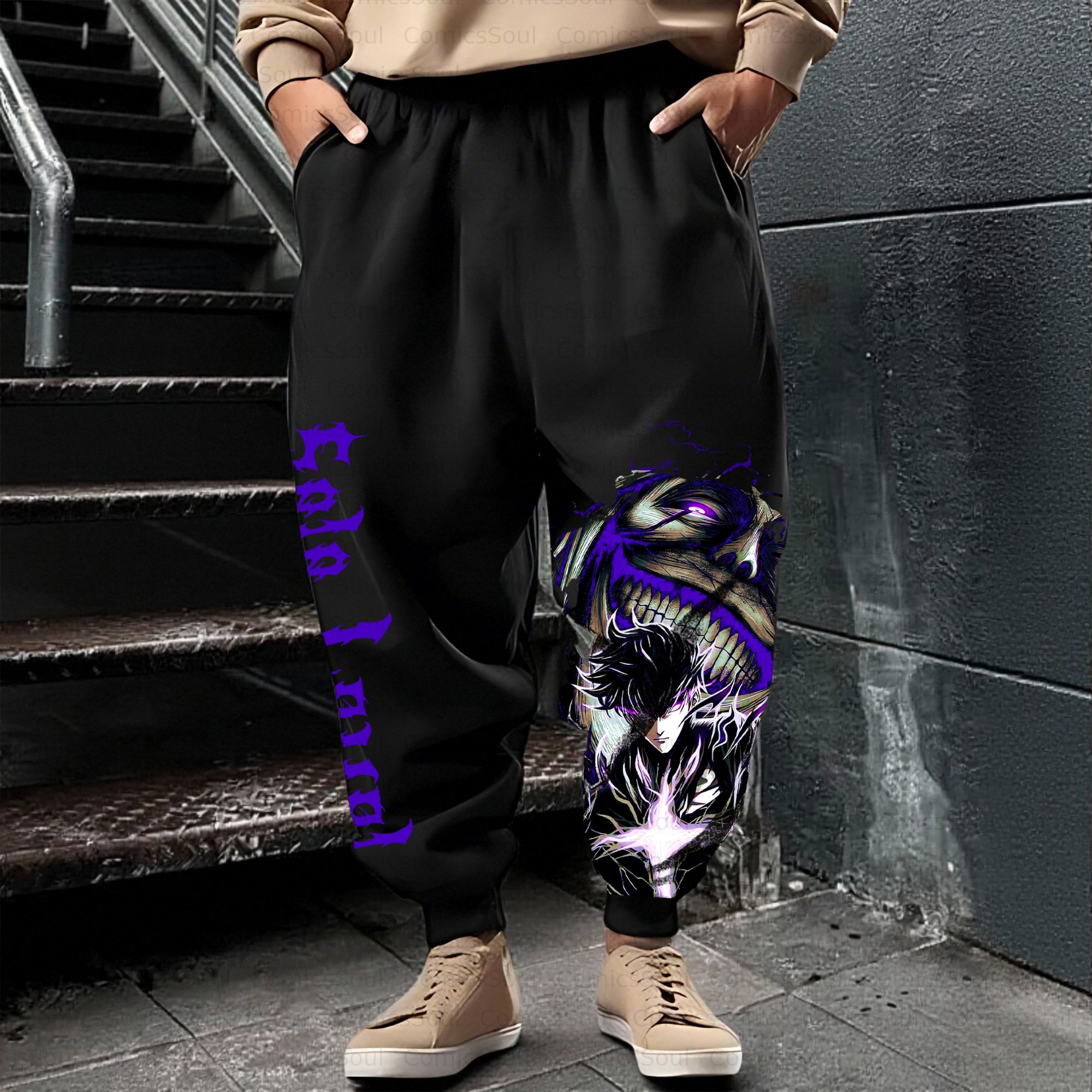 Unisex Casual Anime Streetwear Pant