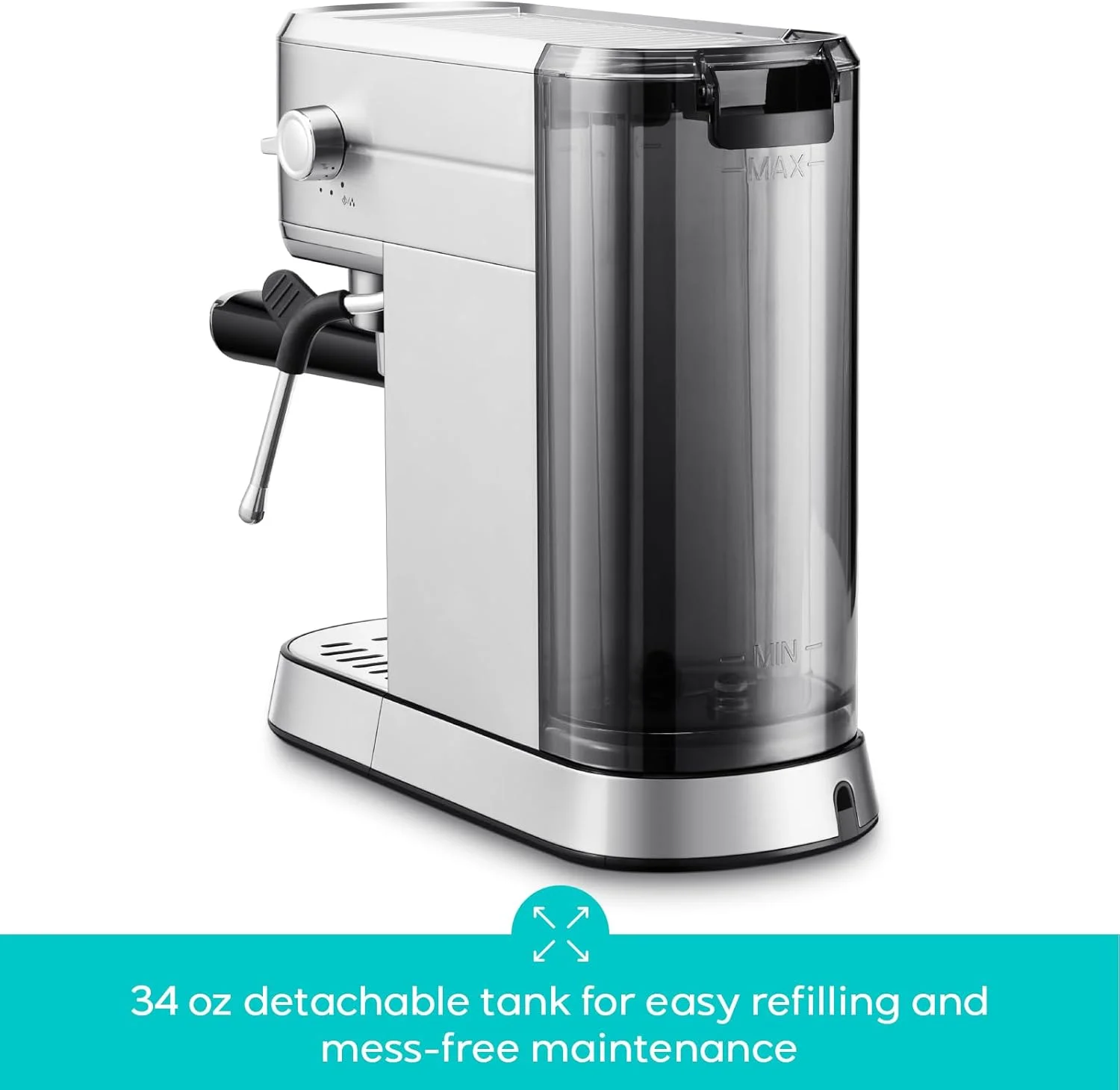 CASABREWS CM5418 20-Bar Espresso Machine and Coffee Maker, Silver - Image 11