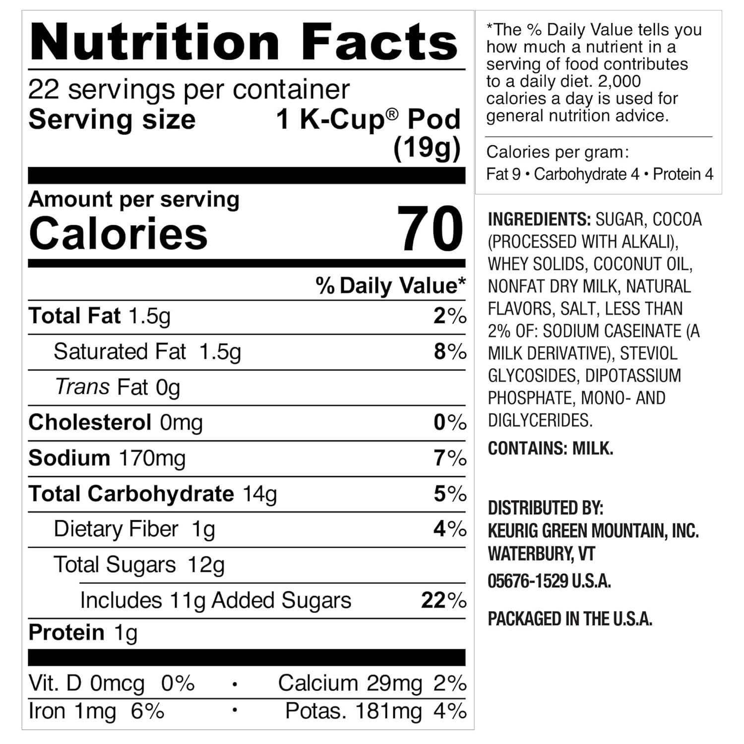 Swiss Miss Milk Chocolate Hot Cocoa. Keurig Single-Serve K-Cup Pods. 88 Count (4 Packs of 22)