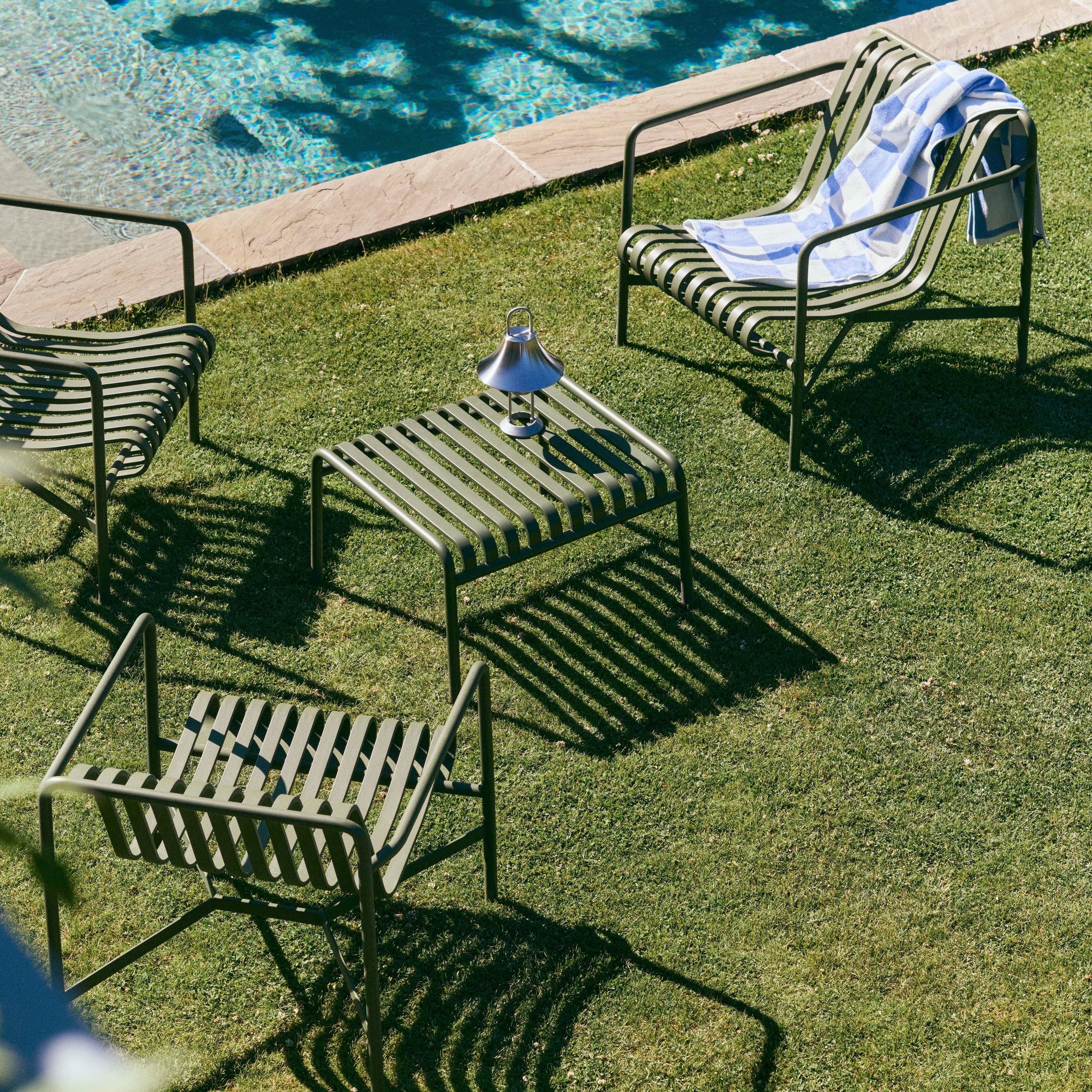 HAY Palissade Buiten Salontafel 86 x 81 cm - Olive