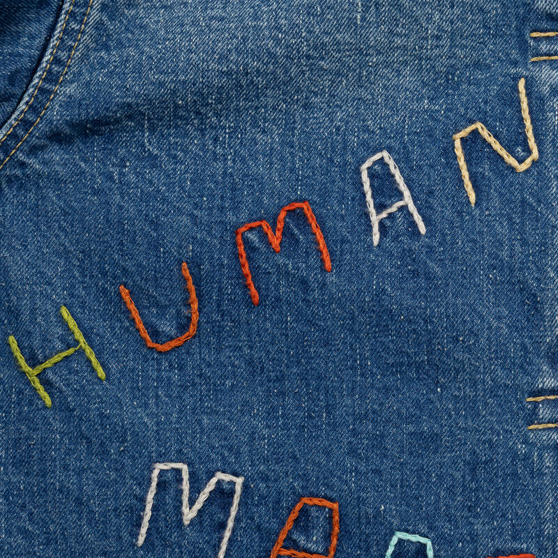 HUMAN MADE EMBROIDERED DENIM WORK JACKET