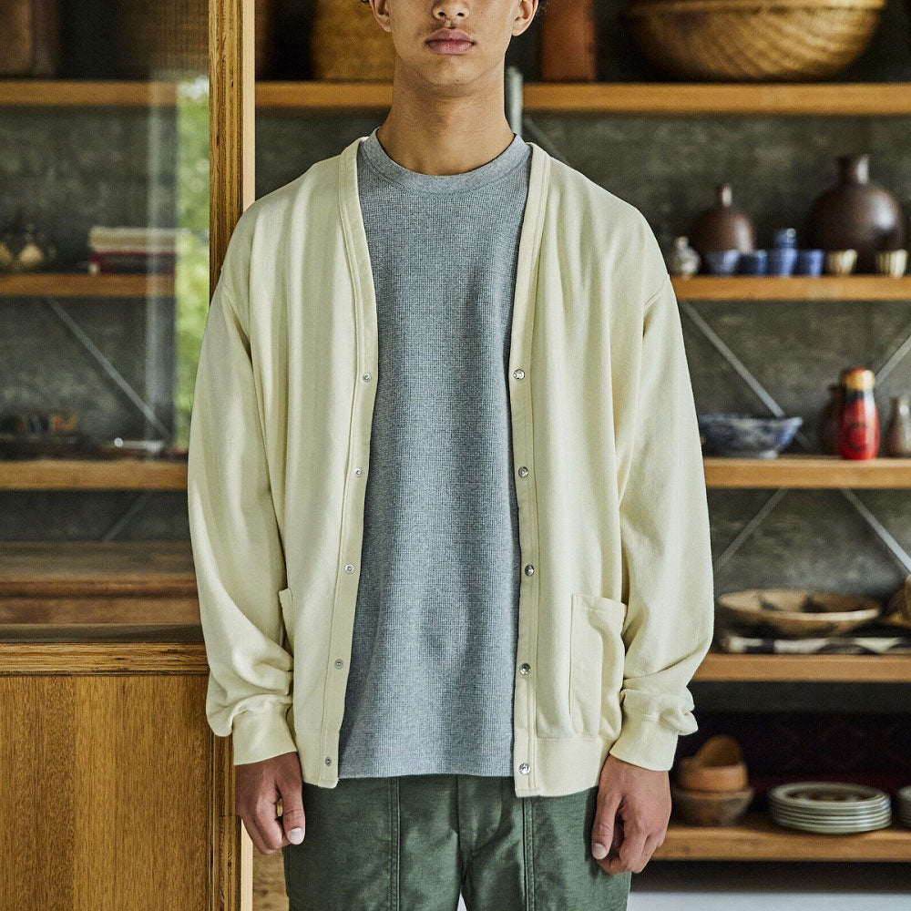 OrSlow - Cardigan Terry - Jaune Pale