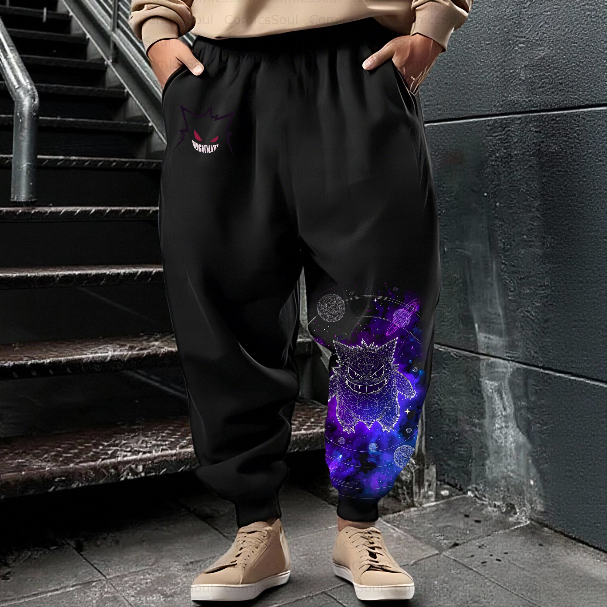 Unisex Casual Anime Streetwear Pant