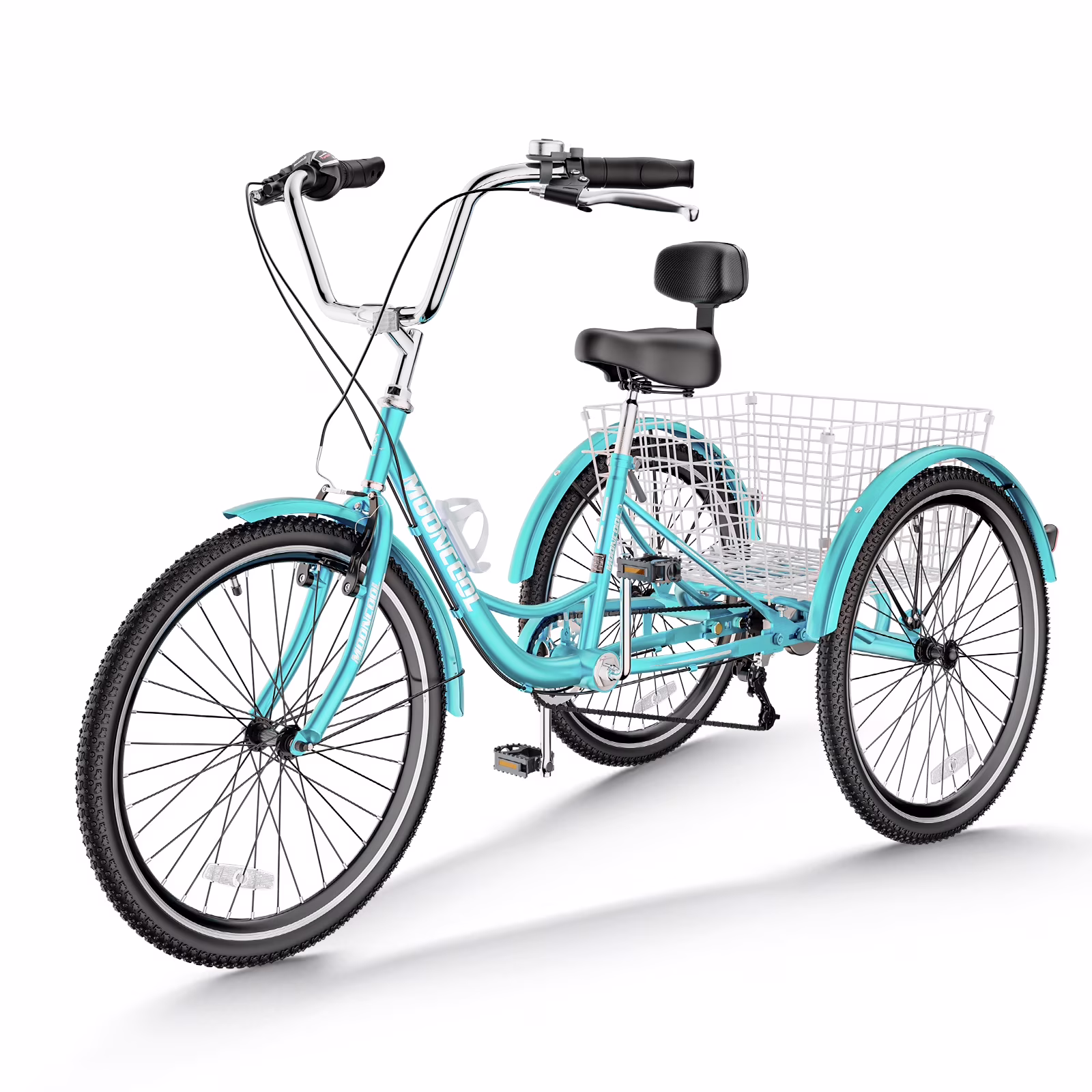FICISOG 7 Speed Adult Tricycle for Women, 20/24/26 Inch Adult Trike with Basket, 3 Wheel Bikes for Adults Seniors, Cruise Trike for Shopping Picnic - Image 11