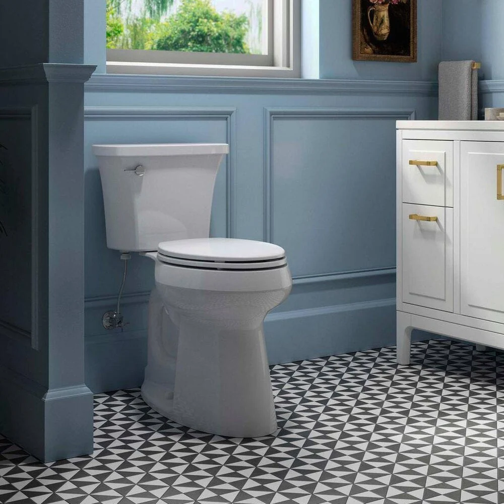 KOHLER Highline Arc Extra Tall 2-Piece Elongated Toilet, White, 1.28 GPF - 78305-0 - Image 2 KOHLER Highline Arc Extra Tall 2-Piece Elongated Toilet, White, 1.28 GPF - 78305-0 - Image 2