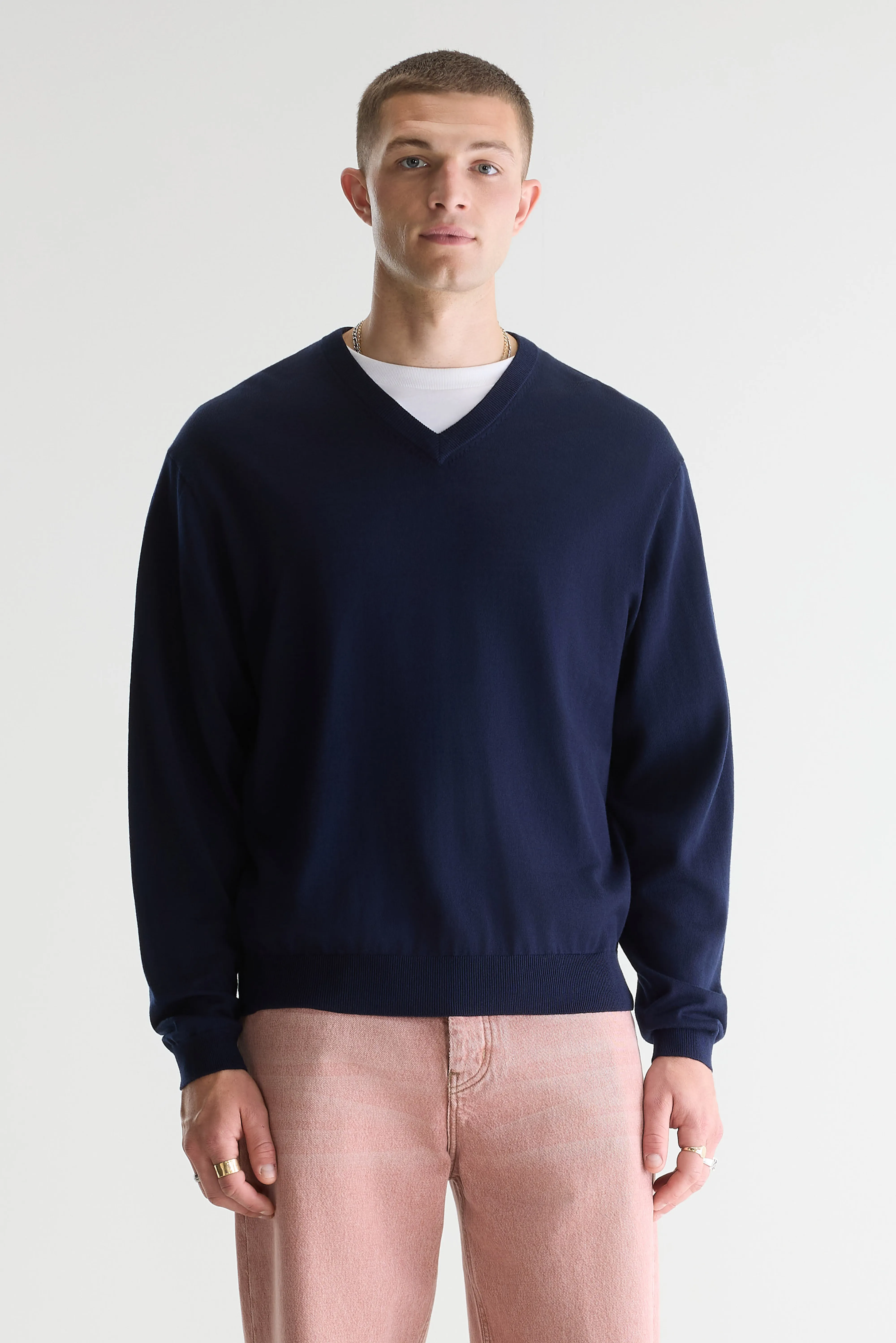 Bellerose Dilwy v-neck sweater (261 / M / NAVY)
