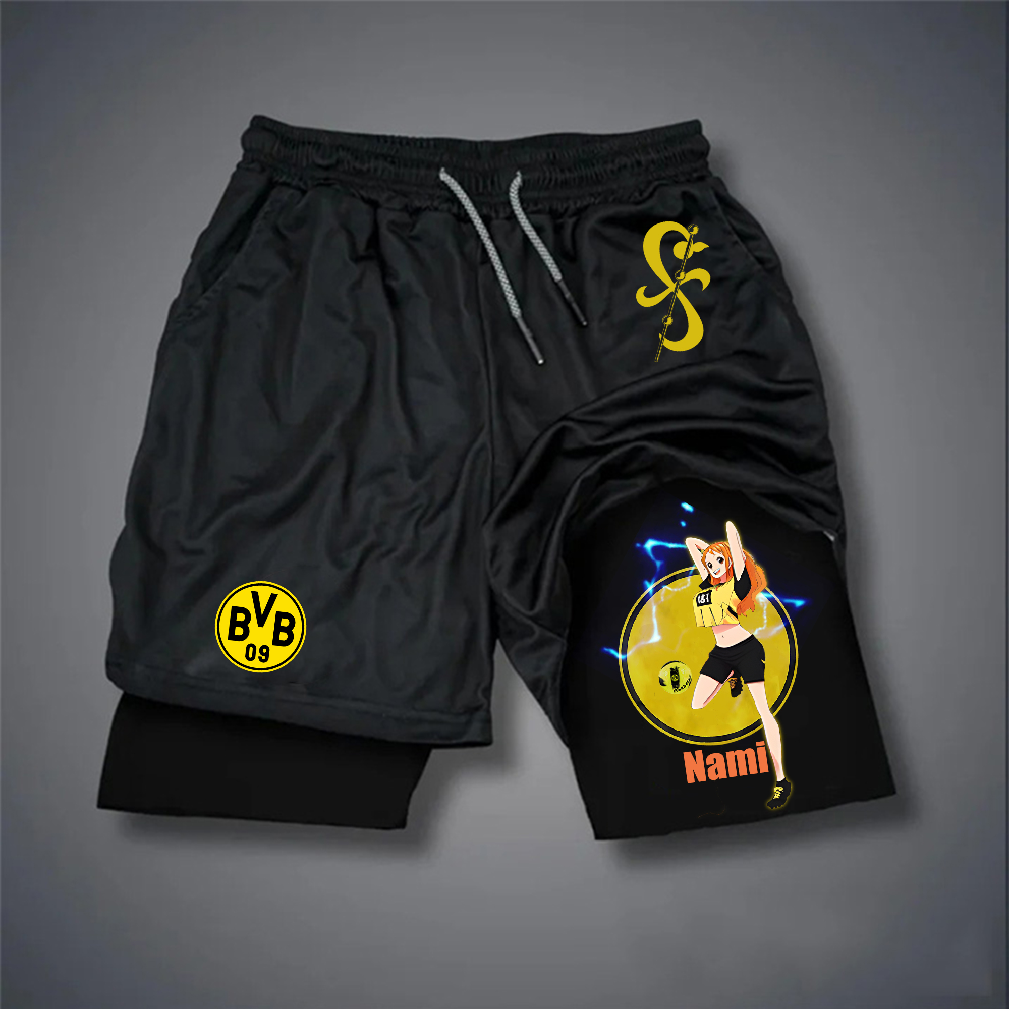 Unisex Vintage  Shorts | Borussia Dortmund x Comicssoul