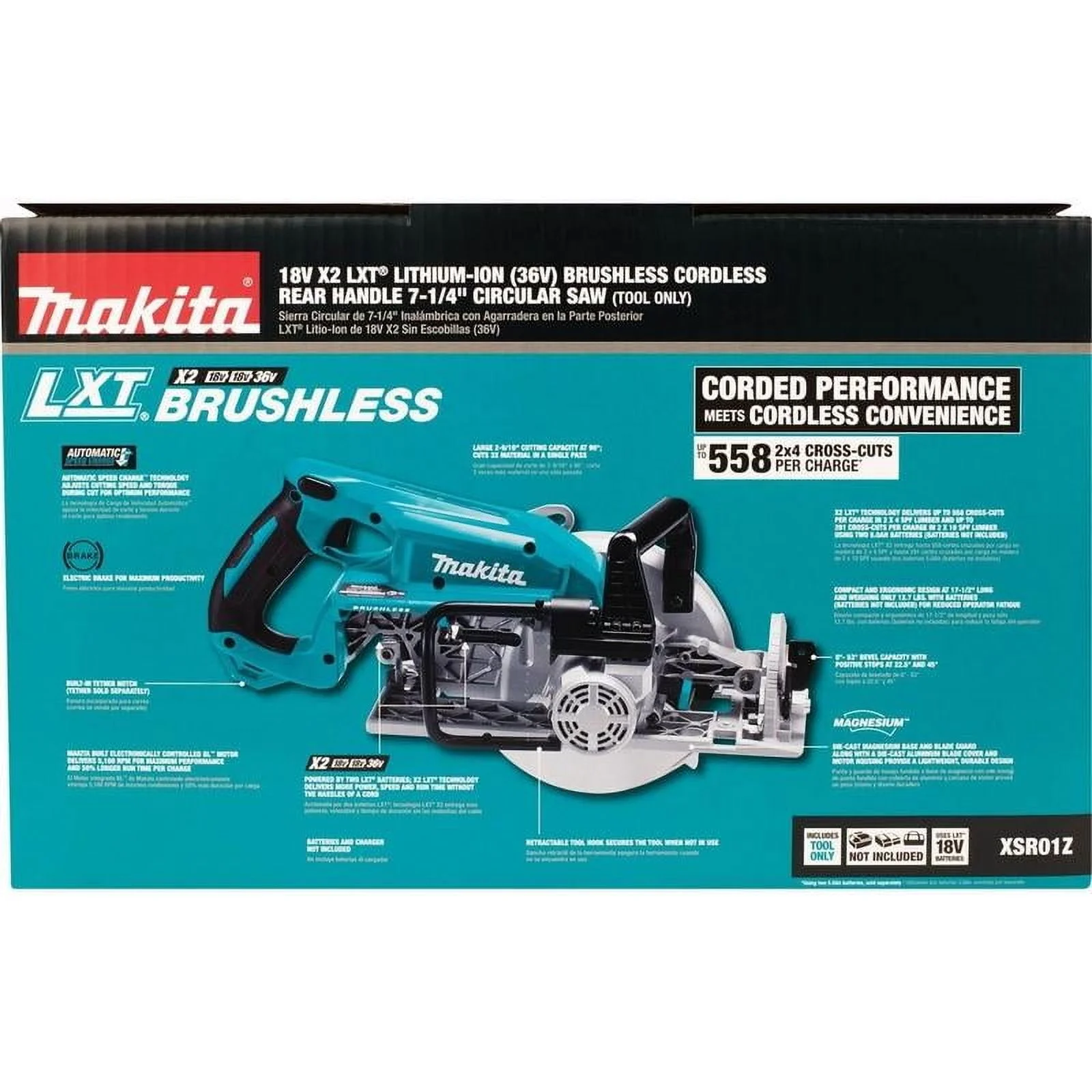 Open Box Makita 18V 7-1/4 in. Cordless Brushless Circular Saw Tool Only - Image 5