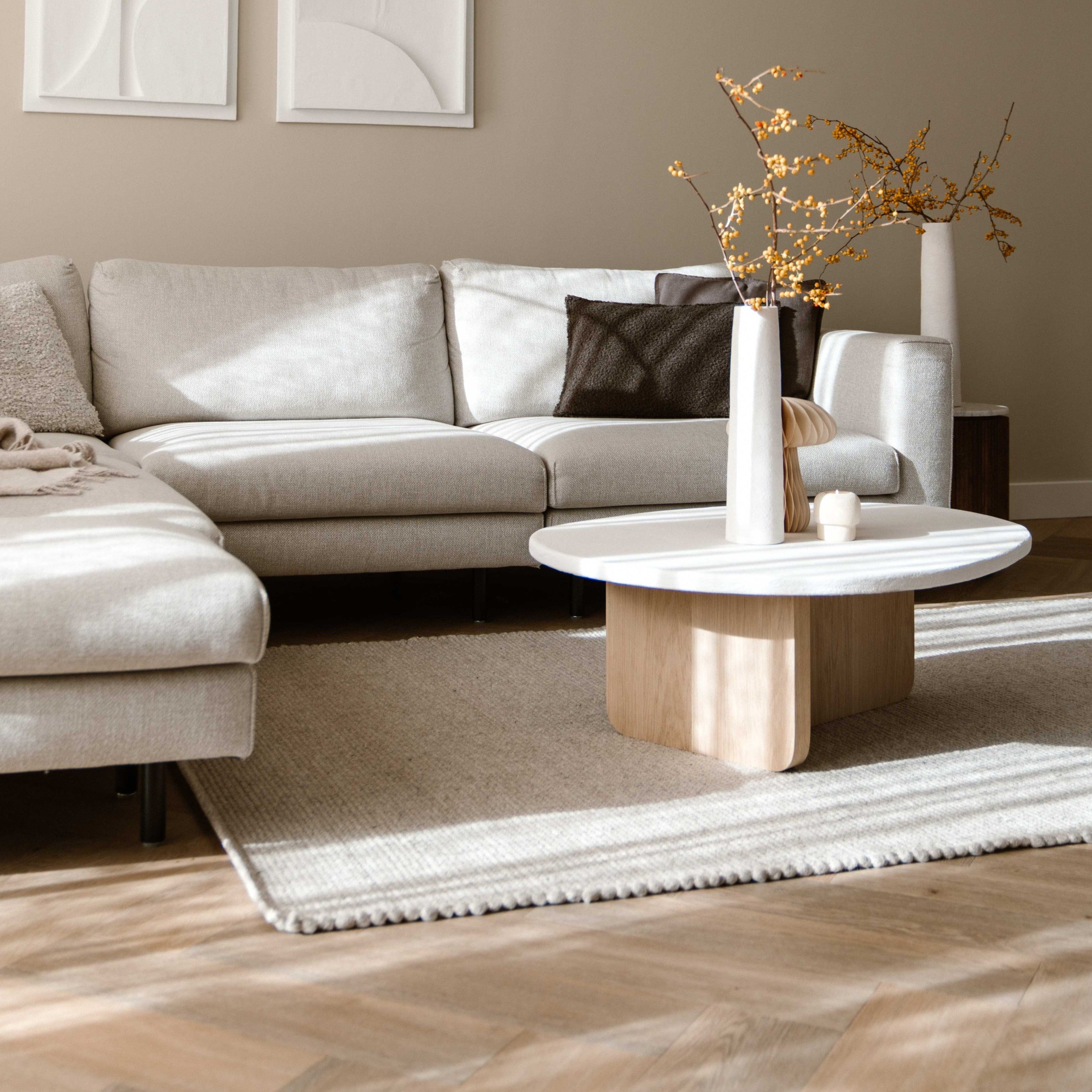 Mrcarpet Wollen vloerkleed Lichtgrijs Gotland 200x290cm (populair)