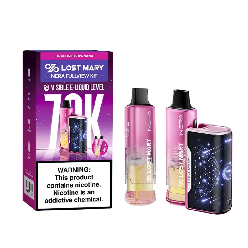 Lost Mary Nera Fullview 70K Disposable Vape Kit 24ml 5% (70000 Puffs)