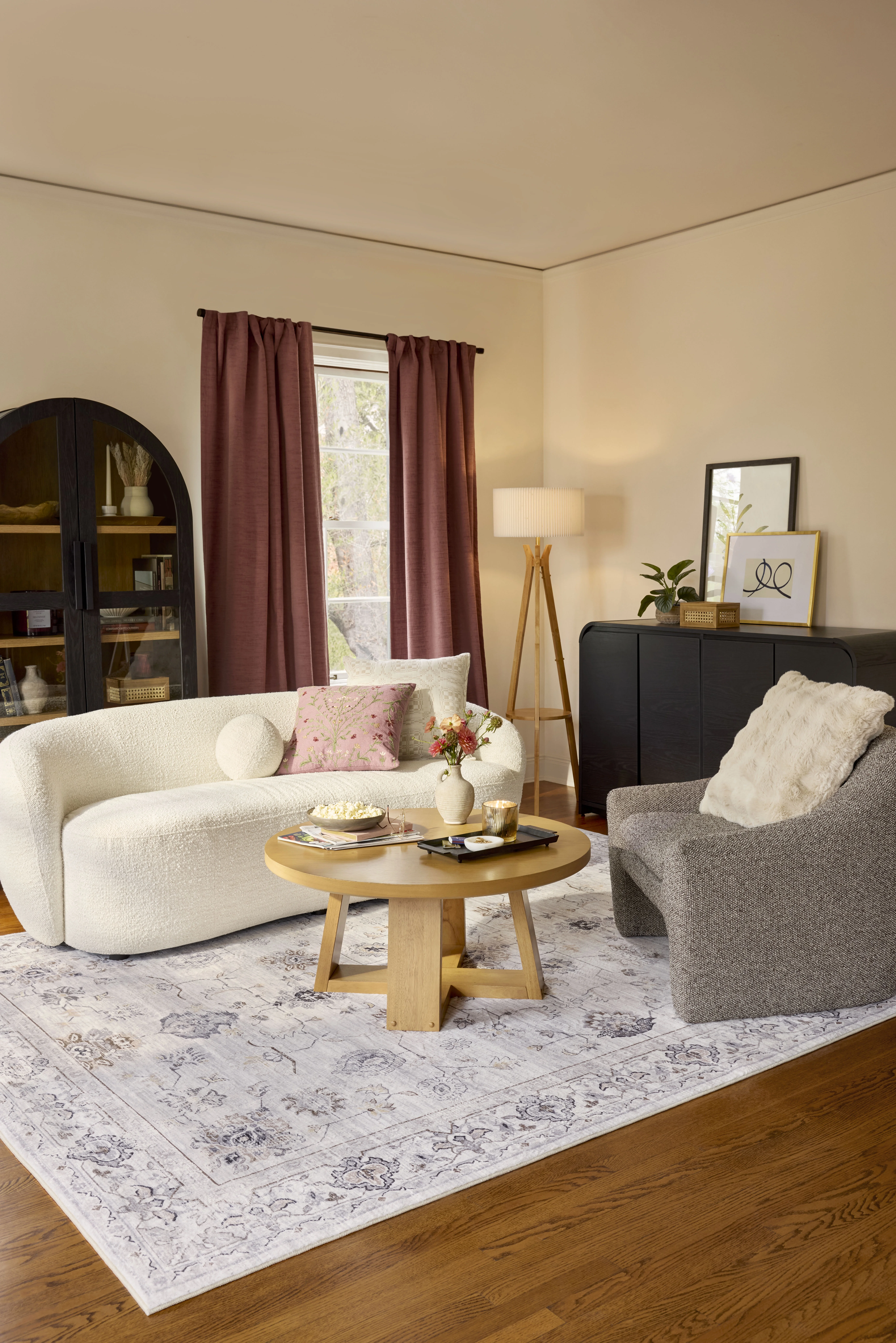 Better Homes & Gardens Juliet Arch Accent Cabinet, Black Finish