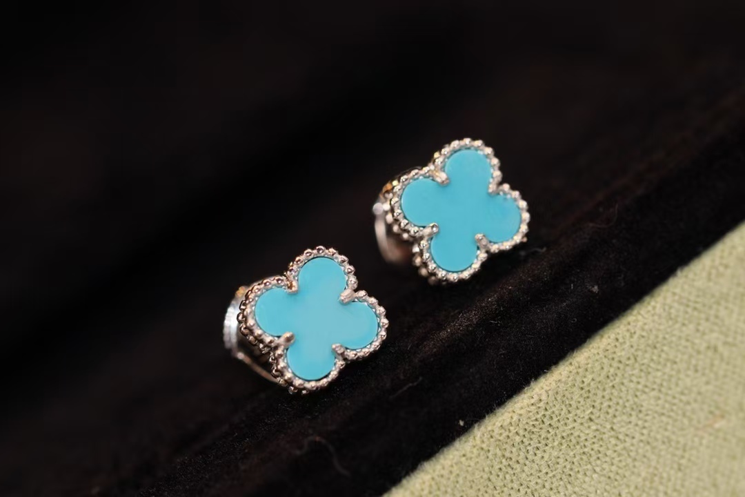VCA Sweet Alhambra Earstuds Earring - Mini - Original Replica Club