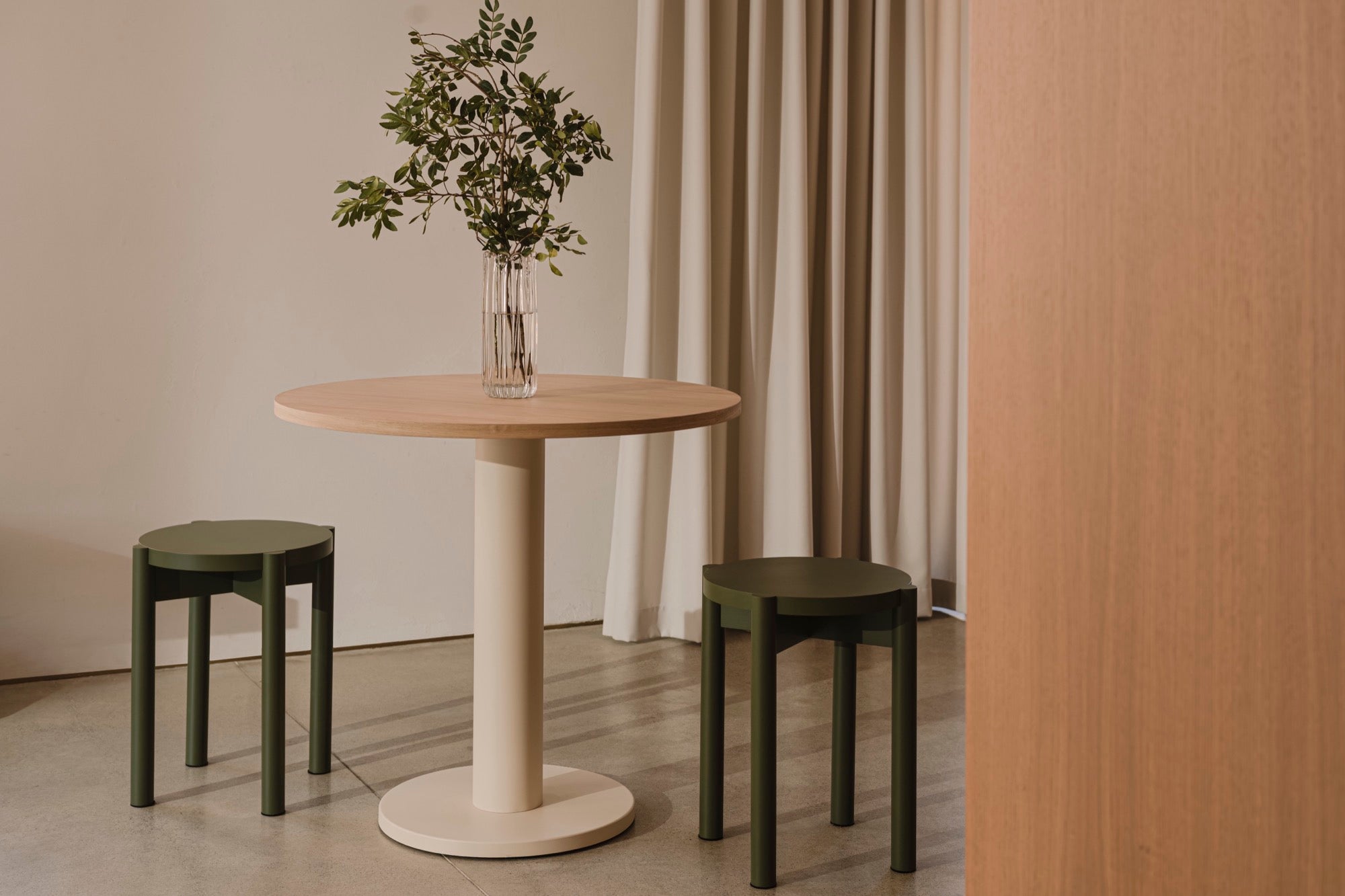 noo.ma SOOL Cafétafel - Oak & Piazza Beige