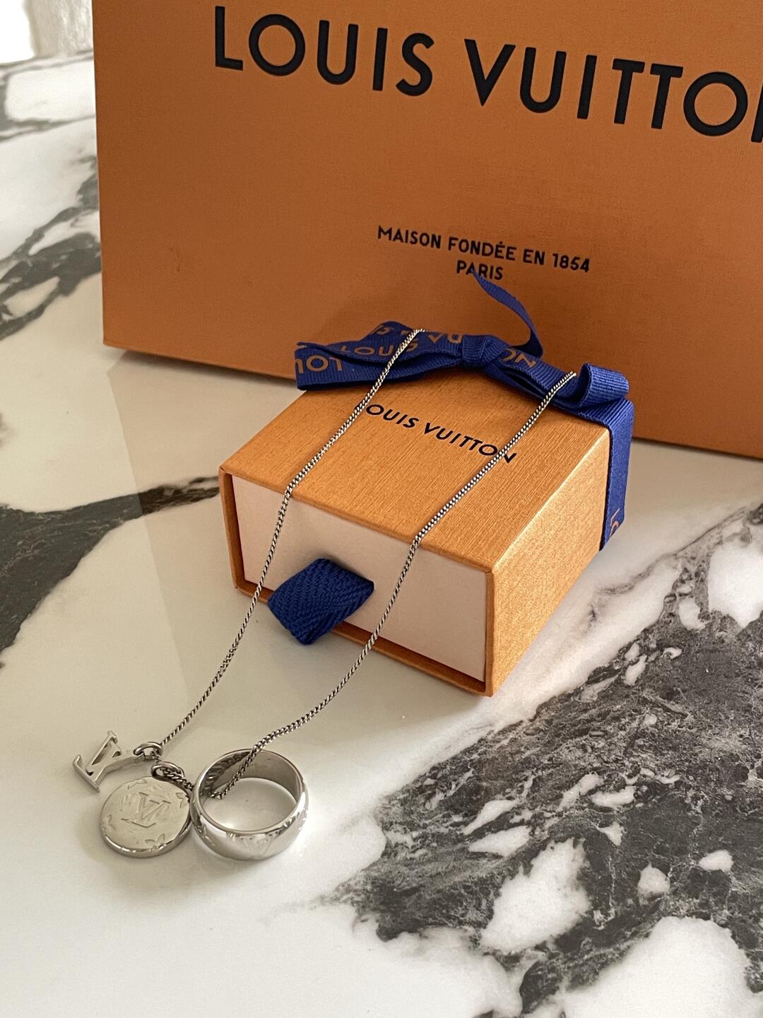 Louis Vuitton Three Pendents Monogram Necklace - Original Replica Club