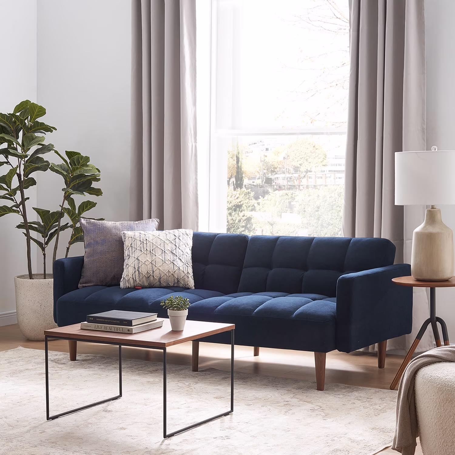 Mopio Aaron Futon Sofa Bed Old Rosa - Image 11