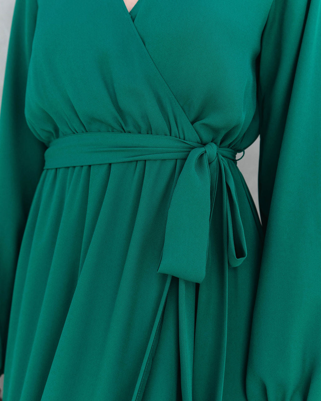 Elegance Is Beauty Front Tie Maxi Dress - Pine - Se7enfashion