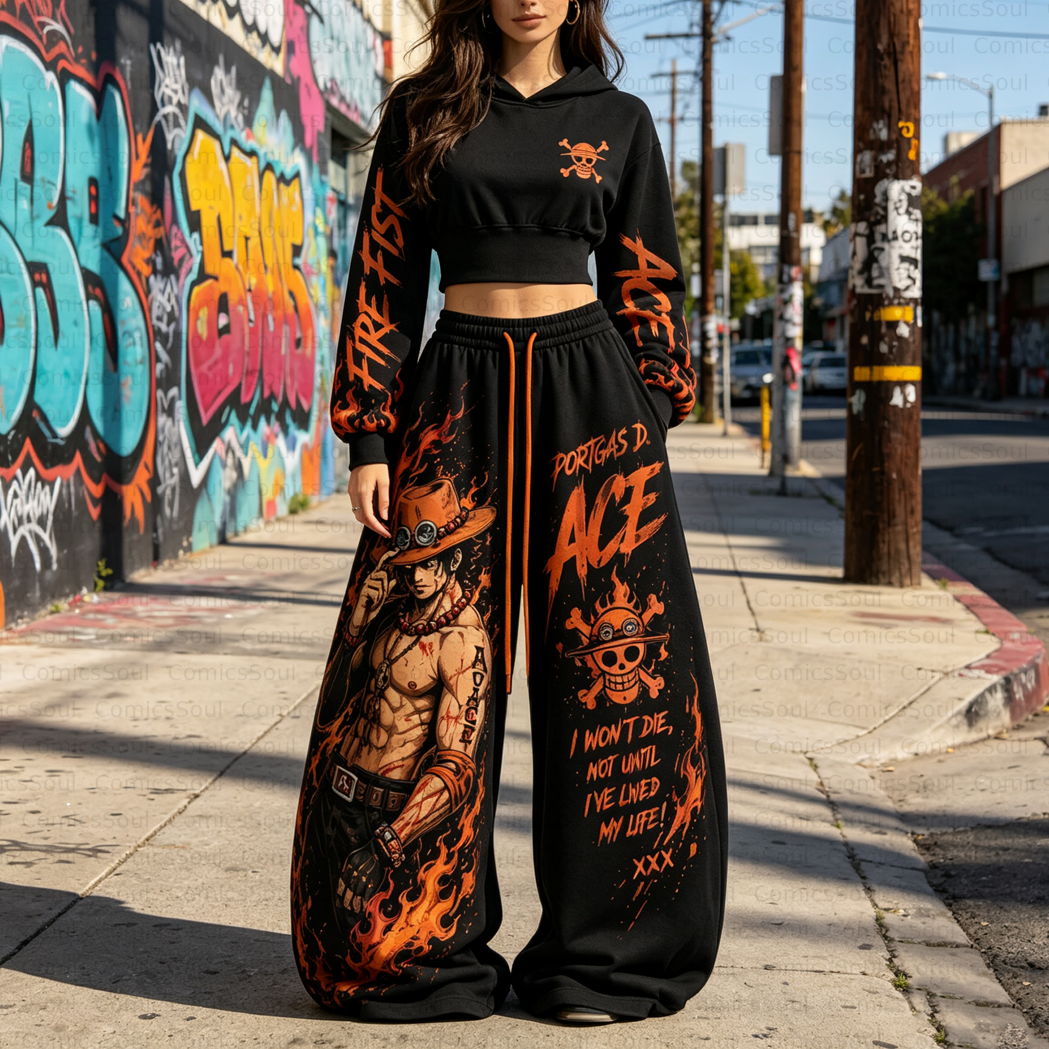 One Piece Hoodie & Pants Two Piece Tracksuit Set 3050993 TeeThreads Sustain the Scene with Custom Apparel