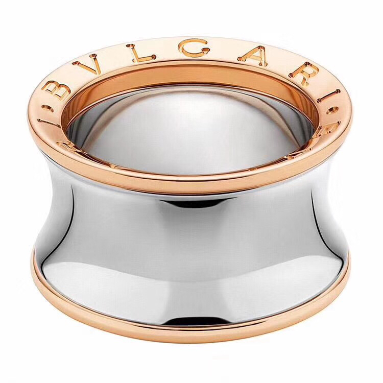 Bvlgari Rose Gold Mixed Metal Color Mirror Ring - Original Replica Club
