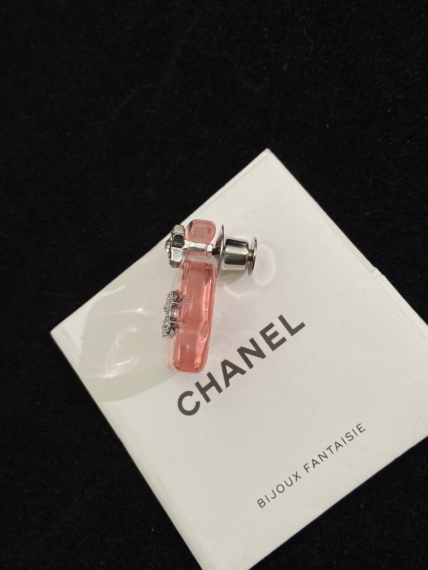 Chanel Pink Jelly Perfume Bottle Brooch - Original Replica Club