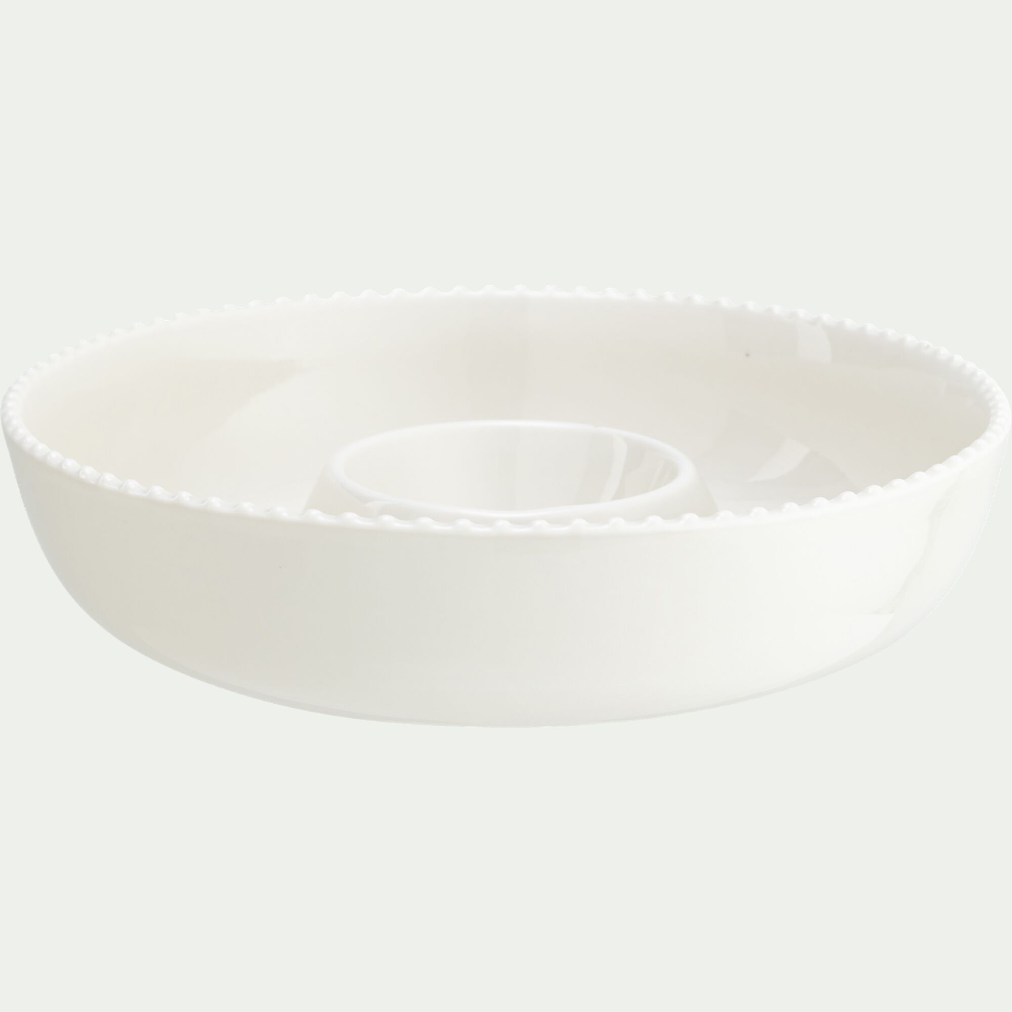 MARGOT - Bol apéritif en porcelaine D23,2cm- blanc ventoux