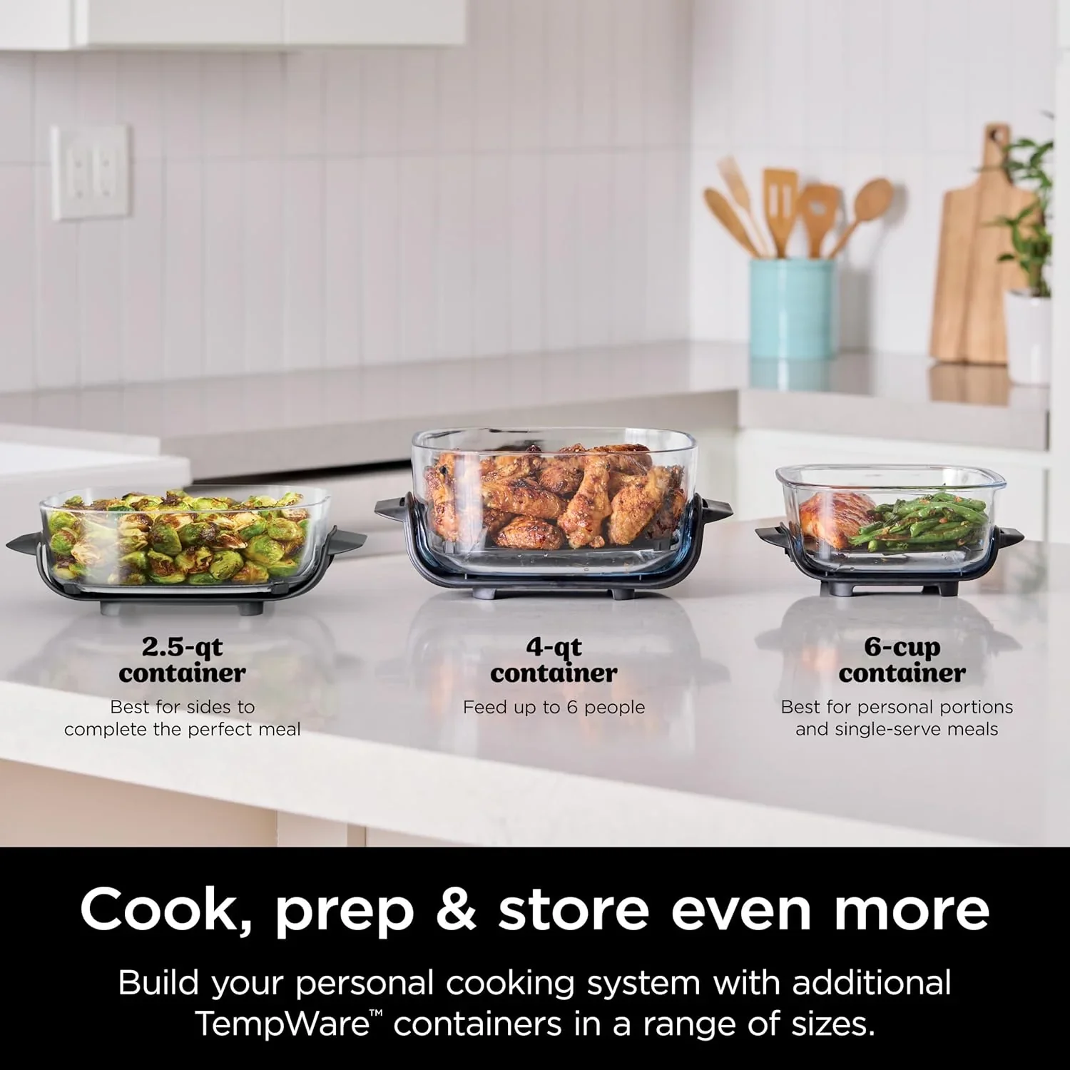 Ninja Crispi 4-in-1 Portable Glass Air Fryer Cooking System