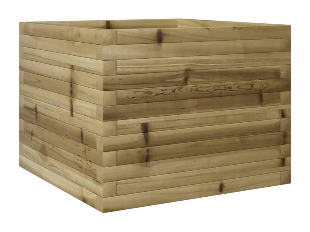 Jardinera de madera de pino impregnada 60x60x45,5 cm