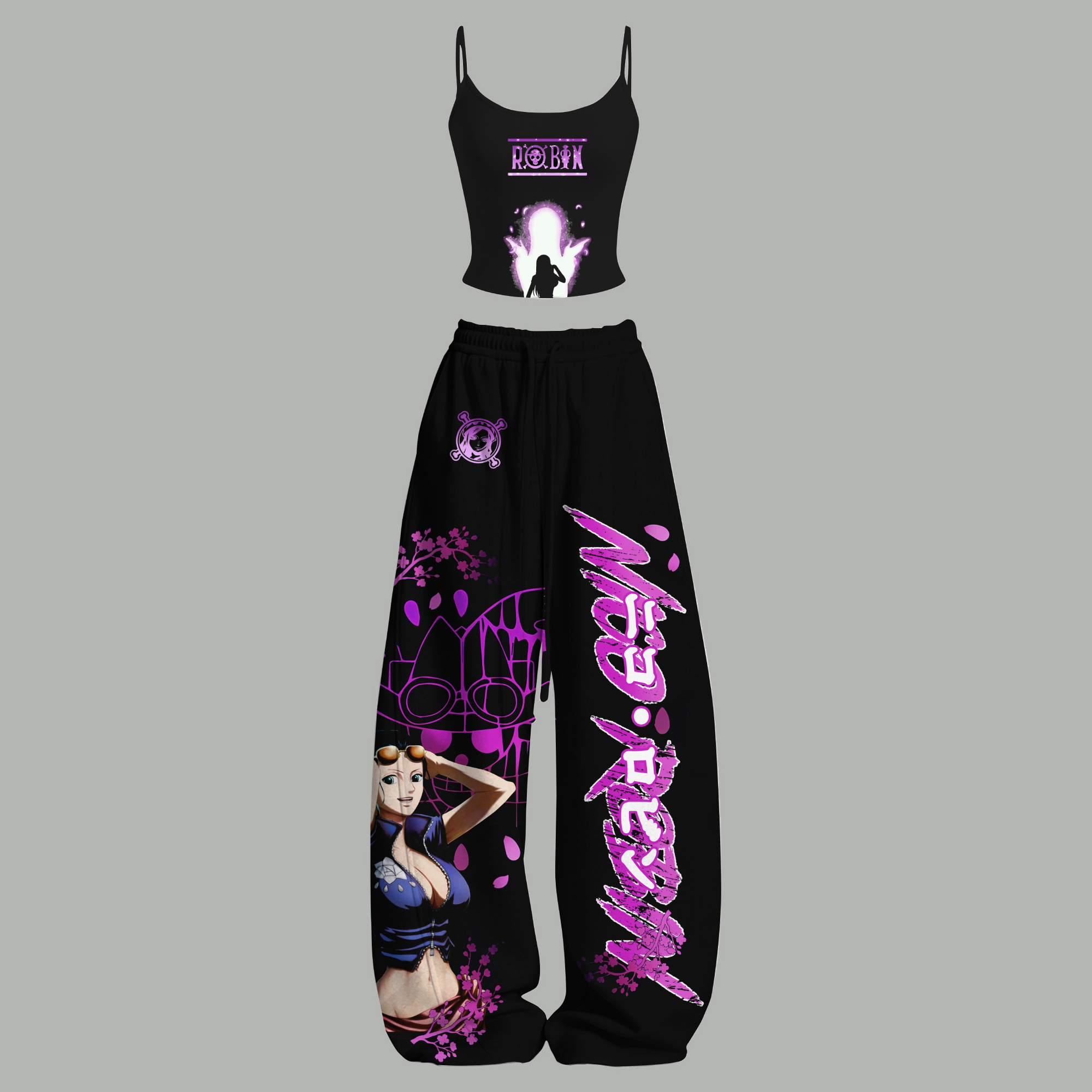One Piece Top & Elasticated Trousers Two-Piece Set
