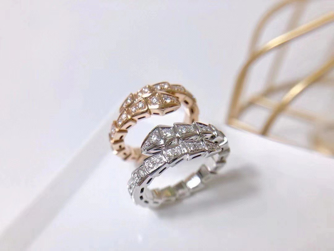 Bvlgari Full Diamond Serpenti Viper Ring - Original Replica Club