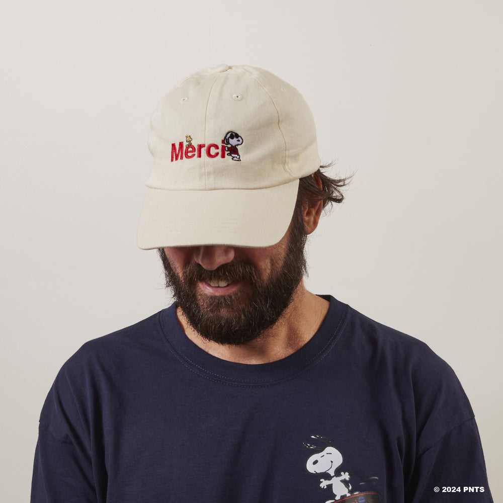 Peanuts x Merci - Casquette Merci - Ecru