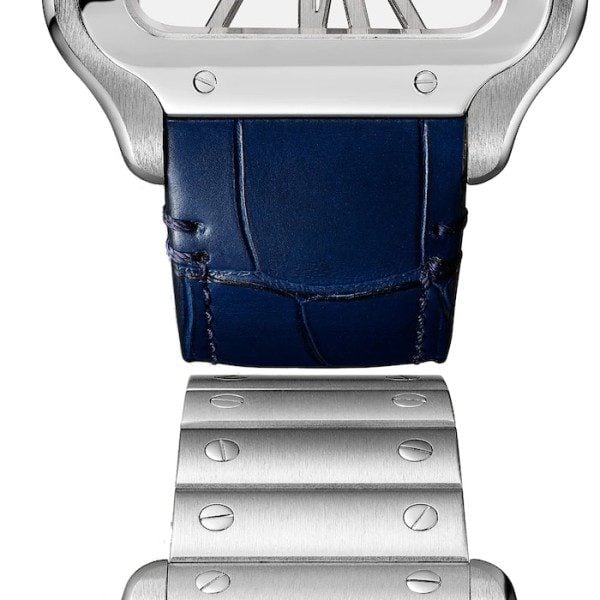 Replica Cartier Santos de Cartier Men Automatic Silver Stainless Steel Watch WHSA0015