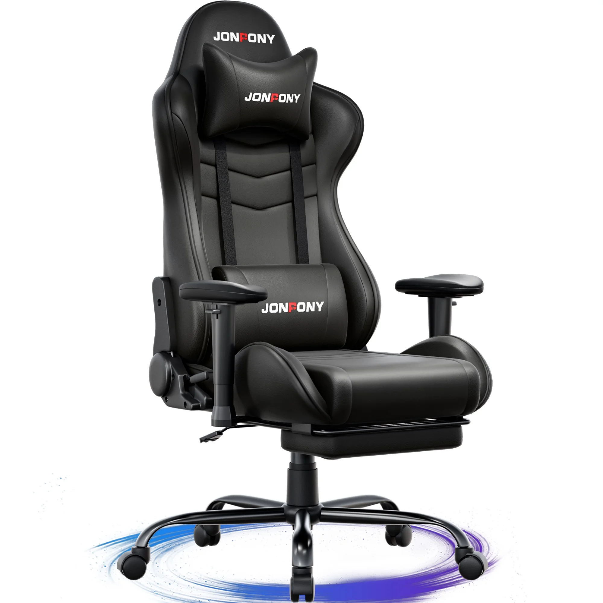 JONPONY Big and Tall 500LBS Gaming Chair, Ergonomic Design, Gamer Chair PU Leather with Footrest and Lumbar Support, High Back Office Chair Support 8 Hours Long Sitting, Computer Chair,Red - Image 69