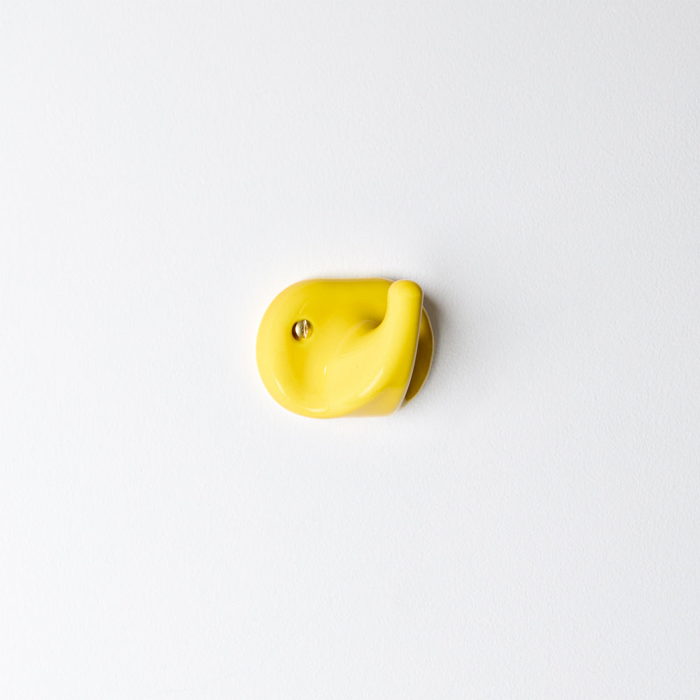 Crochet en porcelaine - Jaune