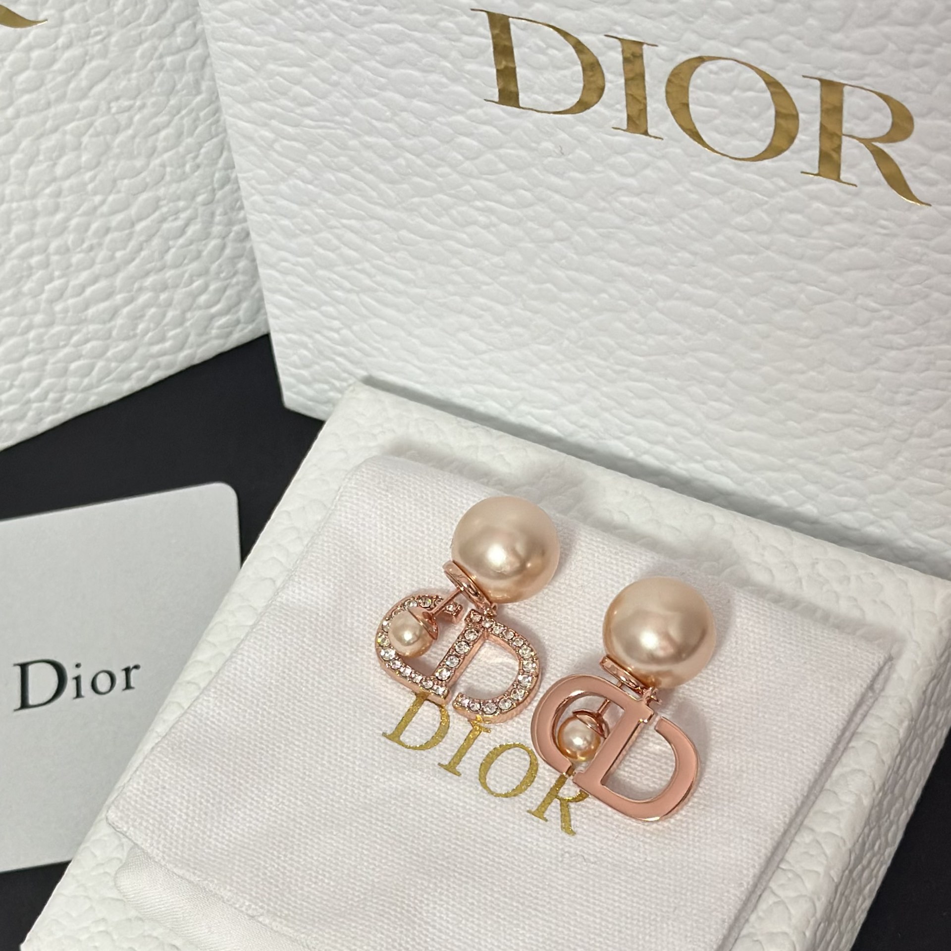 Dior Sweet CD Pearl Stud Earrings - Original Replica Club