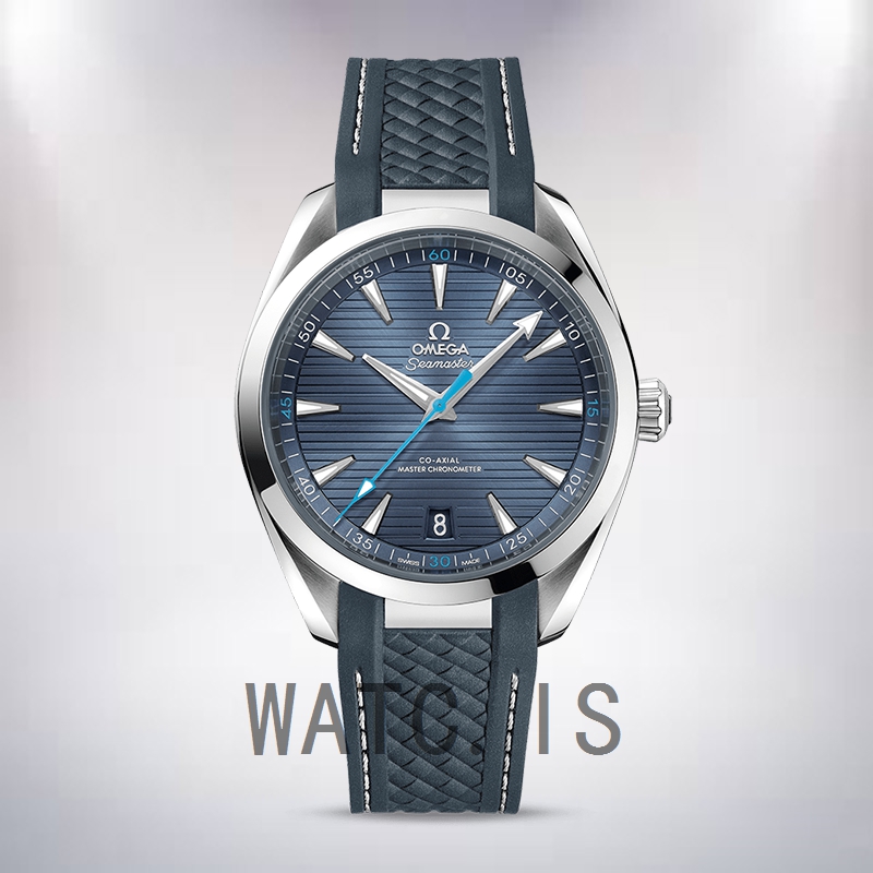 Omega Seamaster 220.12.41.21.03.002 Men 42mm Silver-tone Rubber Band