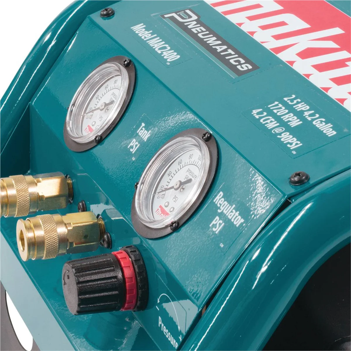 Makita 2.5 HP Big Bore™ Air Compressor (Twin Stack) - Image 3