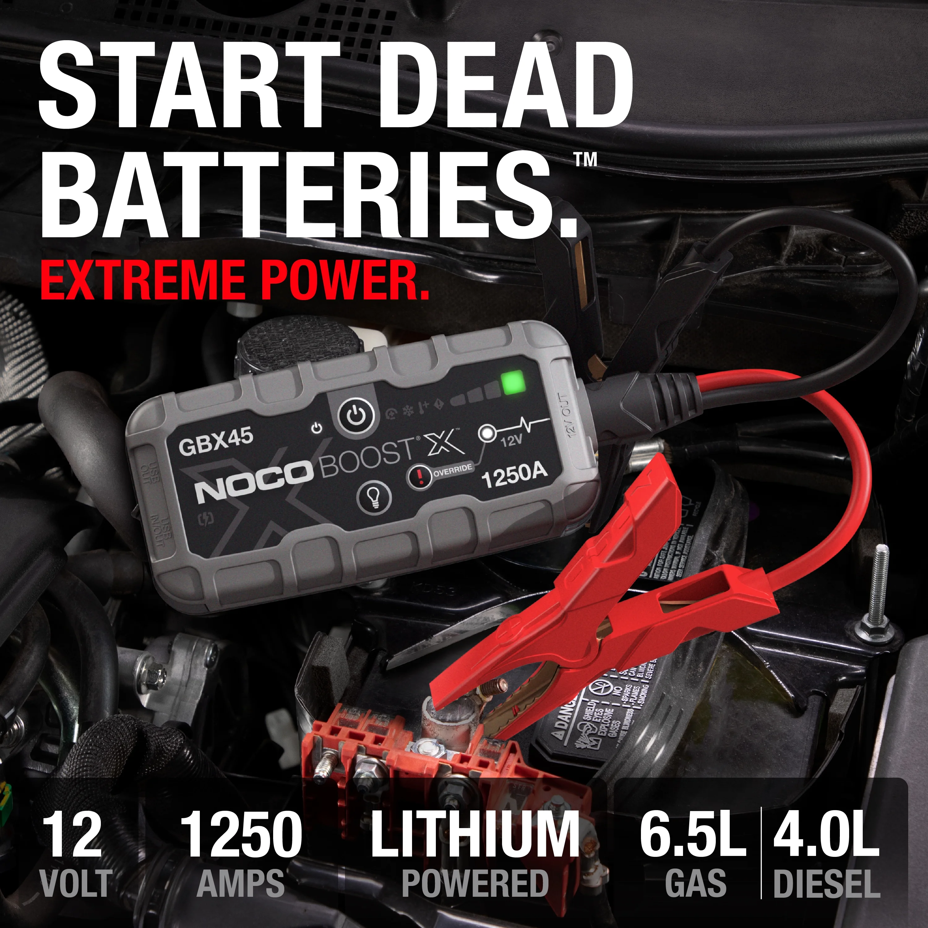 NOCO Boost X GBX45: 1250A 12V UltraSafe Portable Lithium Jump Starter - Image 5