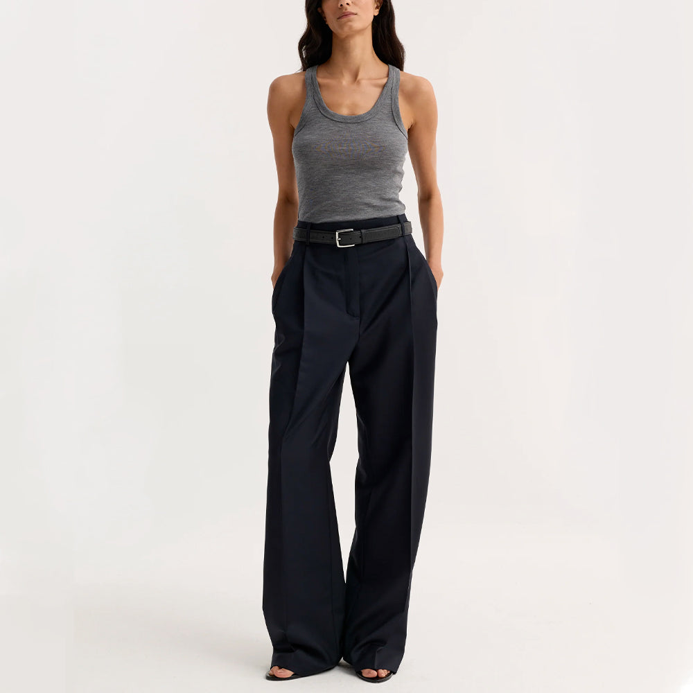 Rohe - Pantalon Tailleur Midwaist - Marine