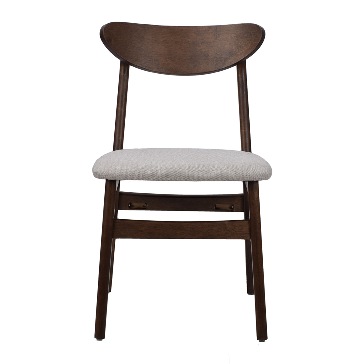 by fonQ Meyra Eetkamerstoel - Walnoot - Greige