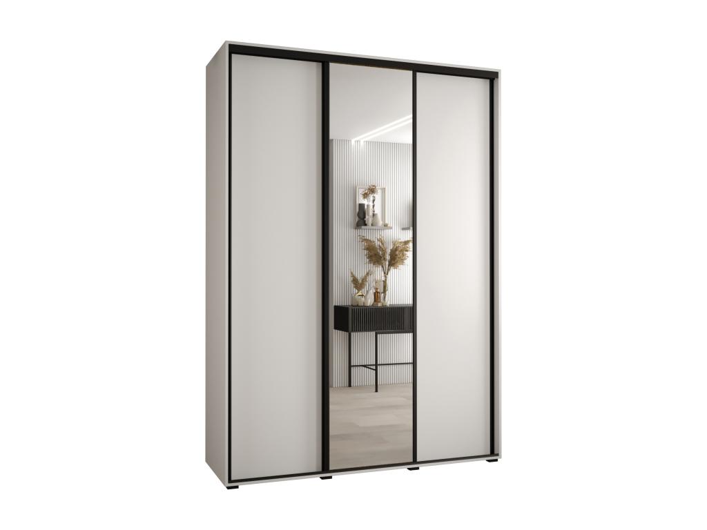 ARMARIO Nestleano 3 DE PUERTAS CORREDERAS 235 - 2/170/60 3 puertas Blanco/Blanco/Negro