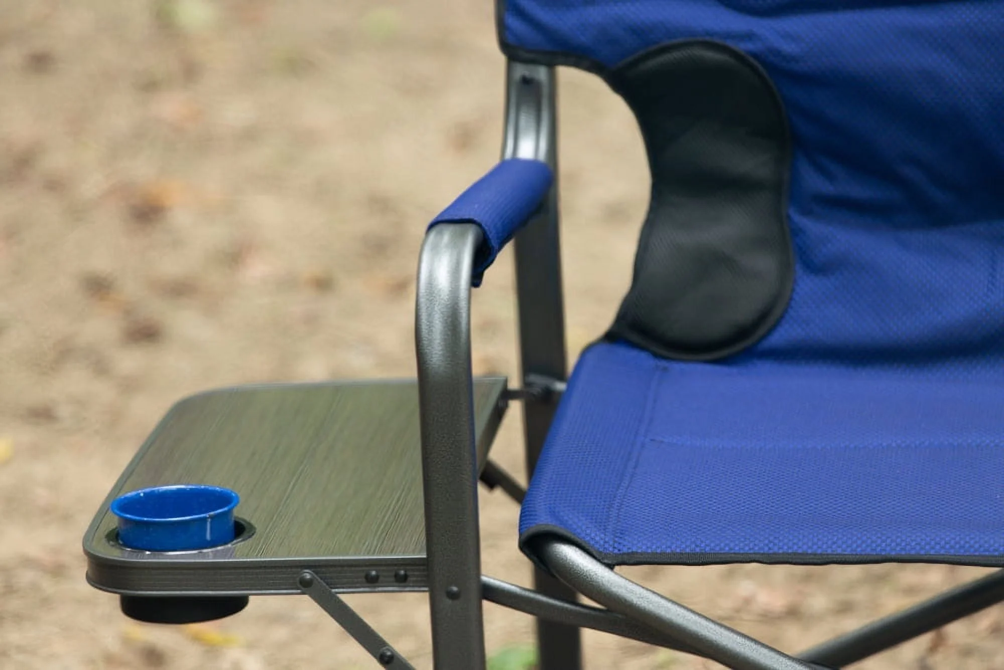 Ozark Trail Camping Director Chair XXL, Blue, Adult, 10lbs - Image 6