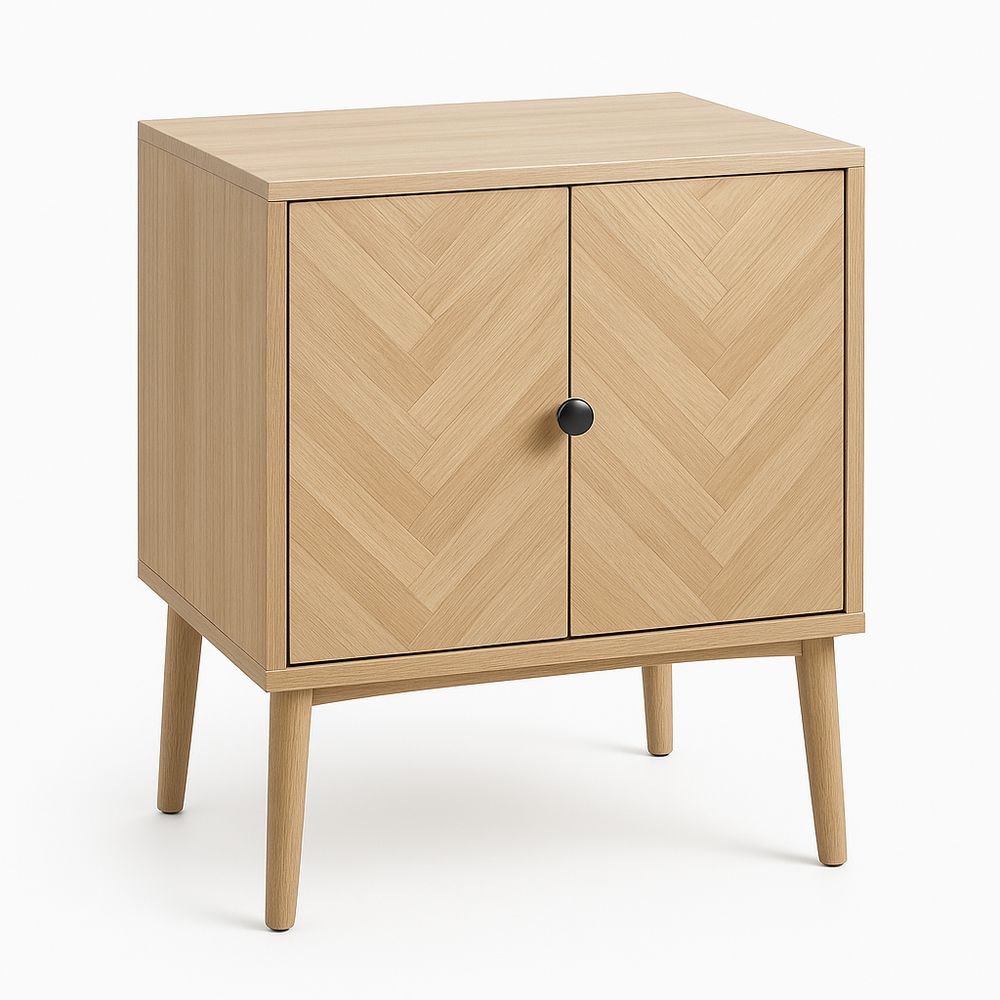 Armario de almacenamiento de madera natural,estilo escandinavo
