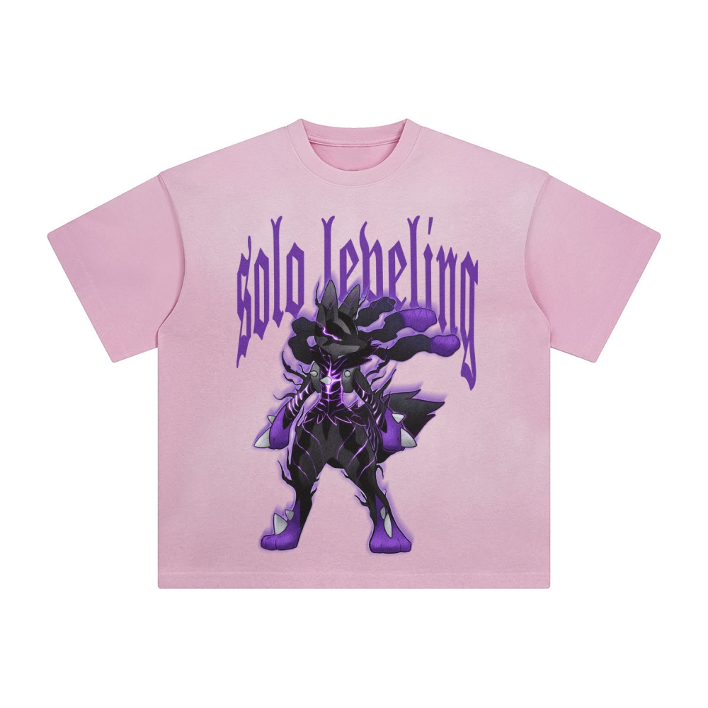 Unisex Anime Inspired Washed  Vintage T-Shirt